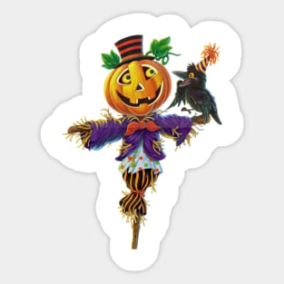 Halloween Fun - Pumpkin Scarecrow Sticker